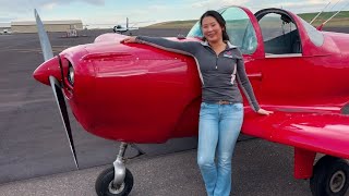 Sam flies the Ercoupe  Takeoff from Buhl Idaho [upl. by Darahs296]