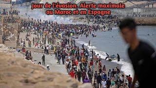 Jour de lévasion Alerte maximale au Maroc et en Espagne [upl. by Noira]