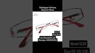 Red Designer Full Frame Glasses for Women [upl. by Keeryt566]