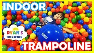 Giant Balls Pit at Huge Indoor Playground Bounce House for kids [upl. by Nehemiah857]