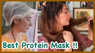 Hair Protein Mask  For Dead  Damaged And Dry Hair  Amazing Results 😍 [upl. by Tella]