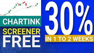 chartink screener for swing trading  30 in 1 to 2 Weeks [upl. by Ducan]