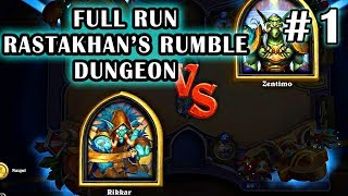 Rastakhans Rumble FULL RUN Walkthrough  Hearthstone NEWEST DUNGEON [upl. by Smeaj]