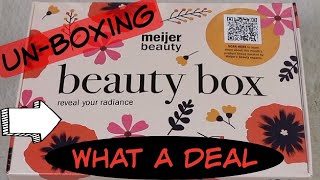 Unboxing Meijer Beauty Box fo September 2021 [upl. by Yatnuahs]