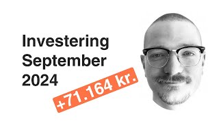 Investering i september 2024 i jagten på økonomisk uafhængighed  Frinans [upl. by Eddina]