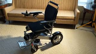 Electra7 Wide HD Folding Power Wheelchair [upl. by Wallas]