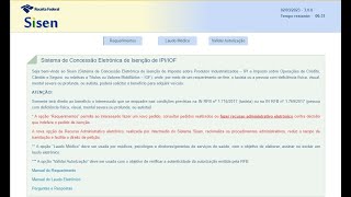 SISEN  Envio do Laudo Médico para Isenção IPIICMSIPVAIOF [upl. by Ainna421]