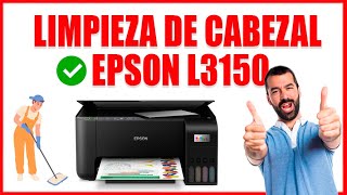 COMO LIMPIAR CABEZALES DE IMPRESORA EPSON L3150 [upl. by Drexler]