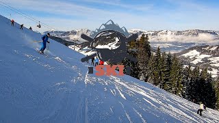 Ski Juwel  Niederau No19 Red Home Run  Skiing Austria [upl. by Yaresed]