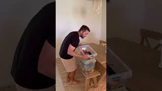 DOES ANYONE ELSE WASH THEIR LEGOS 😅 vlogging vlog cleaning clean dad parents viral trending [upl. by Taite]