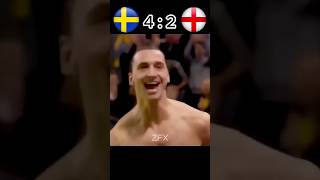 Sweden vs England international friendly Zlatan legendary Bicycle kick football shorts [upl. by Croom758]