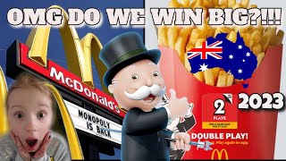 The Monopoly Game At Maccas  McDonalds Monopoly Australia 2023  We Had The Ultimate Jumpscare [upl. by Hapte]