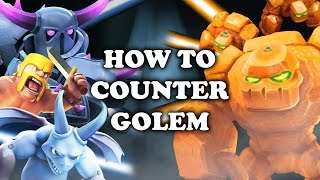 Clash Royale  How to Counter Golem [upl. by Darcie]