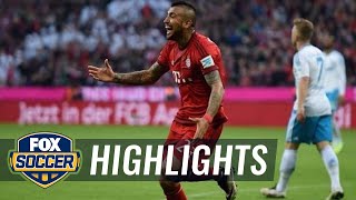 Vidal extends Bayern Munichs lead to 30  201516 Bundesliga Highlights [upl. by Aw860]