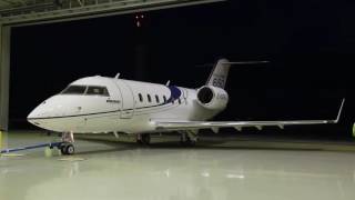 Presentation Bombardier Challenger 650 at the International airport Kazan [upl. by Magnum]