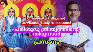 TRINITY SUNDAY HOMILY IN MALAYALAM  SOLEMNITY OF THE MOST HOLY TRINITY  MAT 28 1620 [upl. by Alakim]