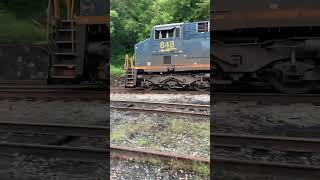 4 Locomotive Coal Train Thurmond West Virginia train railroad westvirginia csx coal [upl. by Nonnek640]