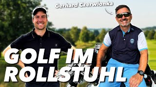 Golf mit Behinderung Gerhard Czerwionka hat MS und sitzt im Rollstuhl  Gut Golf [upl. by Lebbie]