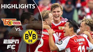 Union Berlin vs Borussia Dortmund  Bundesliga Highlights  ESPN FC [upl. by Ilzel]