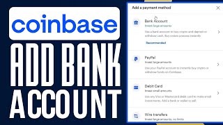 How To Add Bank Account To Coinbase Account 2024 [upl. by Bolanger]