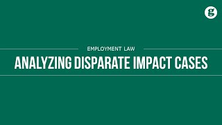 Analyzing Disparate Impact Cases [upl. by Habas715]