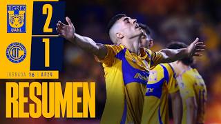 📹 Resumen Liga MX  Tigres 21 Toluca  Jornada 16  Apertura 2024 [upl. by Catima]