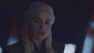 Game of Thrones 7x06 Daenerys Targaryen see Jon Snows scars [upl. by Enilreug]