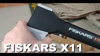 Unboxing Hacha Nueva FISKARS X11 [upl. by Lebatsirc]