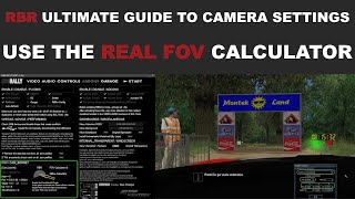 RBR Ultimate Guide To Camera Settings  Use The Real FOV Calculator [upl. by Adnoek]