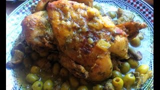 Moroccan chicken Djaj Mcharmel وصفة الدجاج المغربي المشرمل [upl. by Decker]