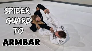 Spider Guard To Armbar [upl. by Kasper]