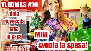 VLOGMAS 10 TINTA RITOCCO A CASA e MINI SVUOTA LA SPESA [upl. by Rochus]