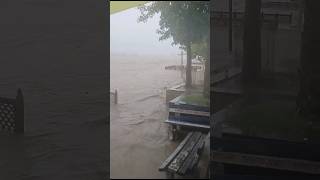 Heavy Rainfall River level is above WarningFlood situation Koel River travel youtubeshorts [upl. by Nnyliram]