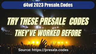 d4vd presale codes 2023 [upl. by Ardnait]