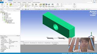 ANSYS WORKBENCH TUTORIALINTRODUCTION TO STATIS STRUCTURAL [upl. by Ahsin]