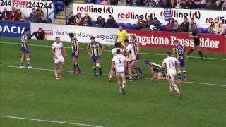 Warrington Wolves v Huddersfield Giants 170417 [upl. by Sirad127]