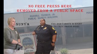 Removed From a Public Area  No Free Press Here  Americus Police Department [upl. by Glarum]