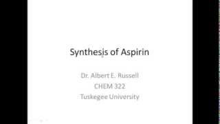 Synthesis of Aspirin [upl. by Sauers]