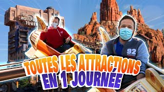 TOUTES les ATTRACTIONS de DISNEYLAND PARIS en 1 JOURNÉE [upl. by Jessen]