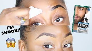 EYEBROW HACK  How to Tint Your Eyebrows at Home FOR CHEAP ft Just for Men Beard Dye [upl. by Simona]