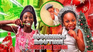 GET READY WITH US OUR MORNING ROUTINE CHRISTMAS EDITION vlogmasday12 [upl. by Ayahsal]