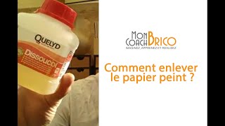 Comment enlever le papier peint  Conseils et astuces de Mon Coach Brico [upl. by Aitetel880]