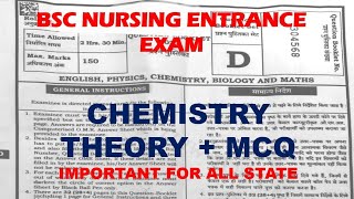 JCECEB jharkhand bsc nursing entrance exam preparation 2024  CHEMISTRY REPEATED MCQS  Jcece [upl. by Un]