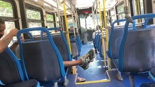 CTA On Board Riding 2007 New Flyer D40LF Bus 1416 on Route 201 CentralRidge to Howard CTA Station [upl. by Norword]