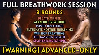 ADVANCED Full Breathing Session  9 Guided Rounds Multiverse Edition [upl. by Odrahcir]