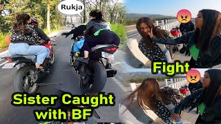 Choti Bhen Ko BF Ke Sath Bhagte Hue Pakda on Superbike Ninja ZX6R  Helping Friend Real [upl. by Letney119]