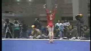 Oksana Omelianchik FX 1986 World Sports Fair EF [upl. by Lovell]