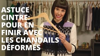 Astuce Cintre pour en finir avec les chandails déformés [upl. by Jehial]