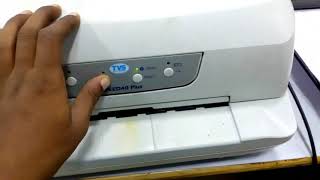 How to self test print in Tvs speed 40 plus printer [upl. by Aikaj813]