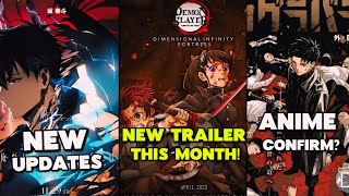 Demon Slayer Movie Trailer This Month  Solo Leveling Full Trailer Date  Kagurabachi Anime Confirm [upl. by Anitsyrk]